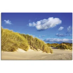 Artland Leinwandbild »Landschaft mit Dünen Insel Amrum«, Strandbilder, (1 St.), auf Keilrahmen gespannt Artland Farbe Bild(er): blau