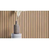 tesa rasch Tesa x Rasch selbstklebende Tapete Akustikpaneele Optik braun beige 6 x 0,53 m