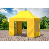 Faltpavillon Faltzelt Pavillon 3x2 Gelb Gartenzelt Klappzelt Wasserdicht