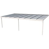 Gutta Terrassendach Premium 813 x 406 cm weiß/polycarbonat bronce