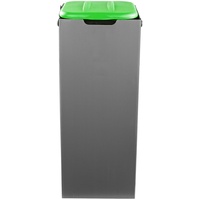 Müllsackständer mit Sichtschutz 80L Grün für Gelben Sack Halter Müll Abfalleimer