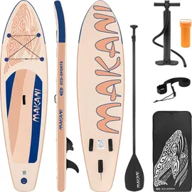 ECD Germany SUP Board Stand Up Paddle Board 320 x 80 x 15 cm apricot