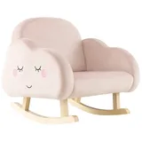 COSTWAY Kindersessel Schaukelstuhl, bis 50 kg rosa 50 cm x 47 cm x 52 cm