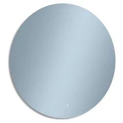 Casa Padrino Luxus Badezimmer Spiegel Ø 60 cm - Runder Wandspiegel mit LED Beleuchtung - Badezimmer Möbel - Badezimmer Accessoires