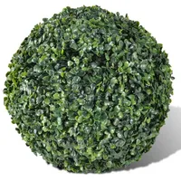 vidaXL Buchsbaumkugeln 2 Stk. Künstlich Formschnitt-Kugel 27 cm