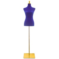 Bituxx Damenbüste Schneiderpuppe Schaufensterpuppe Torso Angezogen Mannequin Büste (Royal Blau)