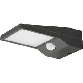EVN Lichttechnik Solar-LED-Wandleuchte anthrazit 3000K inkl. Bewegungsmelder IP54