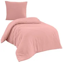 Traumschlaf Uni Musselin hummer 135 x 200 cm + 80 x 80 cm