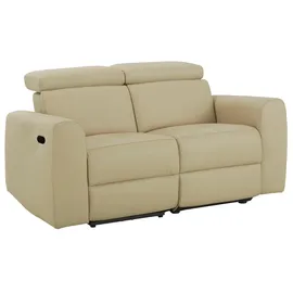 Home Affaire "Sentrano", beige (creme), B:152cm H:82cm T:98cm, NaturLEDER/Kunstleder (Das Leder hat eine Dicke von 0, 9-1, 0 mm);Kunstleder;Webstoff (95% Polyester, 5% Nylon);Struktur fein (95% Polyester, 5% Nylon), Sofas, 152 cm, man. o. elektr.