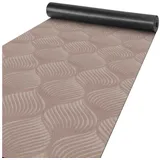 ANRO Läufer Flur Teppich Läufer Küchenläufer Küchenteppich Teppich Velours rutschfest waschbar für Flur, Schlafzimmer, Wohnzimmer, Küche Baker Braun 100 x 140cm