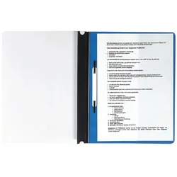 Exacompta 439900B 200x Schnellhefter mit Beschriftungsstreifen aus PVC mit Einschiebung für Hängeregistratur, für DIN A4+, Farben sortiert