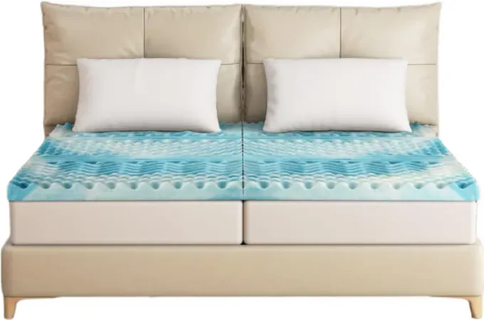 EGO HOME Topper 90 x 200 cm, 7 cm Höhe 7-Zonen Matratzentopper aus Schaumstoff, CertiPUR EU Zertifiziert, Matratzentopper 90 x 200 cm ohne Bezug für Boxspringbett, Matratzen, Schlafsofa