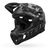 Bell Helme BELL Unisex – Erwachsene Super Dh MIPS Fahrradhelm MTB, Matte/Gloss Black camo, L