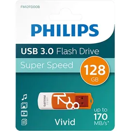 Philips Vivid Edition 128 GB orange/weiß USB 3.0