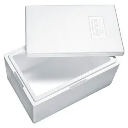 VEPATIM 6x Isolierboxen mit Deckel aus Styropor rEPS 580 x 380 x 285 mm 30,6 Liter