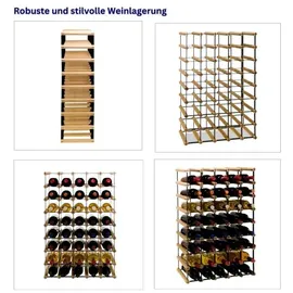 Proregal Weinregal 82,5 x 52,5 x 24,5 cm Natur