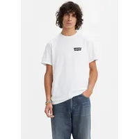 Levi's T-Shirt mit Label-Print, Weiss, M,