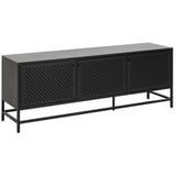 MID.YOU Sideboard schwarz. - 160x60x40 cm,