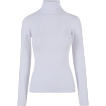 URBAN CLASSICS Ladies Knitted Turtleneck Longsleeve in Weiß, Größe XXL