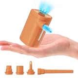 Tragbare Luftpumpe Für Aufblasbare Gegenstände Mit Eingebauter Campinglaterne, 2000 Mah Usb-c-akku Zum Aufblasen Und Ablassen Der Luft Von Bojen, Luftmatratzen Und Anderen Aufblasbaren Gegenständen.
