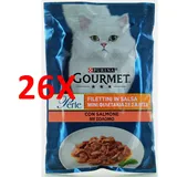26 X Gourmet-perlen Lachsfilets Gr.85