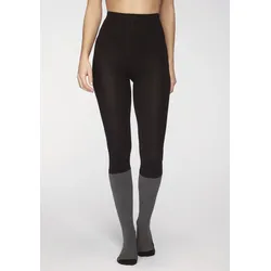 Lavana Strickstrumpfhose, (1 St.), mit verstärkten Zonen, ideal für Skifahren Lavana schwarz grau 40/42