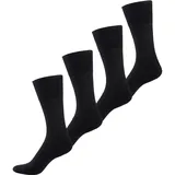 Nur Der Basicsocken Baumwolle Aktiv 4er Pack Schwarz 43-46