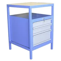 AEROTEC Werkbank Stahl 592 x 850 x 572 mm Blau/Grau