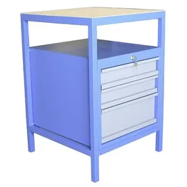 AEROTEC Werkbank Stahl 592 x 850 x 572 mm Blau/Grau