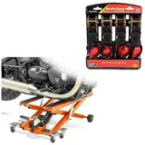 ConStands Motorradheber Set Hebebühne + Spanngurt S16