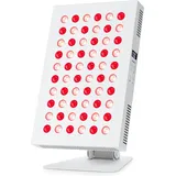 Rotlicht Therapie Rotlichtlampe für Gesicht, Red Light Therapy Panel Rotlichttherapie Lampe mit 660nm & 850nm 60 LEDs Hochleistungs-Panel für Gesicht und für Schmerzlinderung