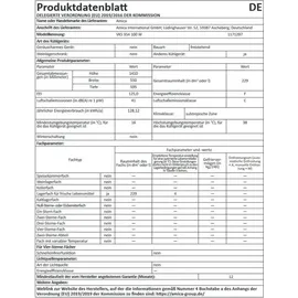 Amica VKS 354100 W Kühlschrank (229 l, 1410 mm hoch, Weiß)
