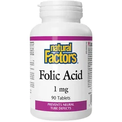 Natural Factors Folic Acid 1 mg (90 Tabletten)