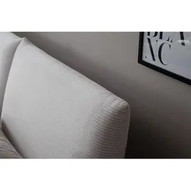 KAWOLA Bett HENRY Polsterbett Cord weiß 180x200cm - Weiß