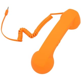 Retro-Telefon Altes Telefon Vintage-Telefonhörer für Mobiltelefone Mobiltelefone für Mobiltelefone Retro-Telefon für Telefon Retro-Telefonhörer Telefon für Mobiltelefone (Orange)