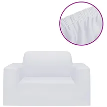 vidaXL Sofahusse Stretch Weiß 100% Polyester