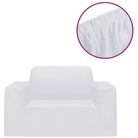 vidaXL Sofahusse Stretch Weiß 100% Polyester