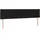 vidaXL Boxspringbett mit Matratze & LED Schwarz 180x200 cm Stoff