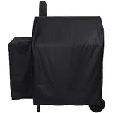 ProHome Direct robuste wasserdichte Grillhaube für Char-Griller 2121,2828,2727,2929 Grills und Char-Griller Smoker ohne seitliche Feuerbox, Schwarz