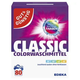 Gut&Günstig Colorwaschmittel Pulver 5,2 kg 80 WL