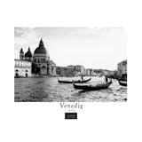 Casares Edition Venedig Kalender 2026 – Wandkalender | Fotokalender Italien schwarz-weiß 35x50cm Fotokunstkalender mit eindrucksvollen Impressionen der Lagunenstadt