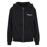 miss tee Sweatjacke MISS TEE "Miss Tee Feel The Pain Ladies Fluffy Zip Hoody", Damen, Gr. S, schwarz, 70% Baumwolle, 30% Polyester, Sweatjacken Sweatjacke