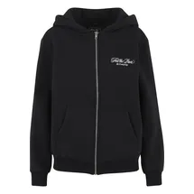 miss tee Sweatjacke MISS TEE "Miss Tee Feel The Pain Ladies Fluffy Zip Hoody", Damen, Gr. S, schwarz, 70% Baumwolle, 30% Polyester, Sweatjacken Sweatjacke