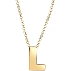 Elli Buchstabe L Initialen Trend Minimal 925 Silber Ketten   Damen 