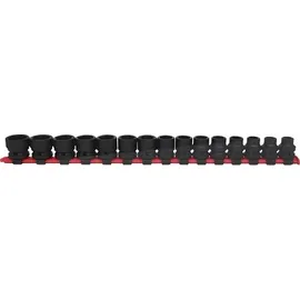 KS Tools 1/2 Sechskant-Kraft-Stecknuss-Satz, extra kurz, 15-tlg.