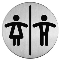Durable Piktogramm "WC Damen/Herren" rund 8,3 cm