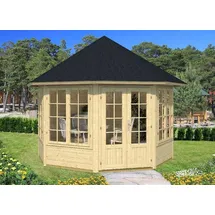 averto Gartenpavillon Modell Emma-40 mit vier Fenstern, ohne Imprägnierung