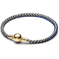 Pandora Veneziakette Goldfarben/Blau 563816C02 18 cm