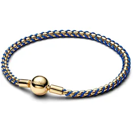 Pandora Veneziakette Goldfarben/Blau 563816C02 18 cm