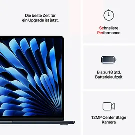 Apple MacBook Air M4 2025 15'' 24 GB RAM 512 GB SSD 10-Core GPU Mitternacht